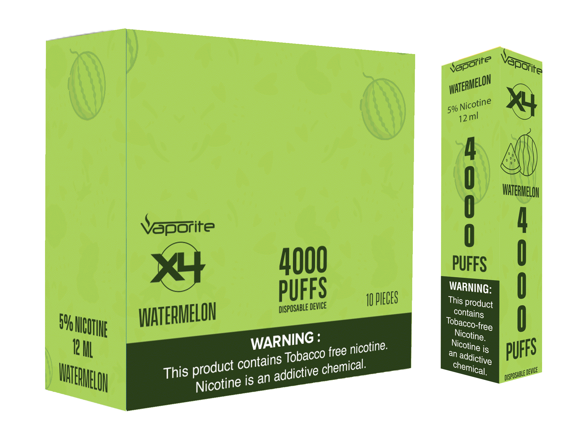 X4 Disposables-Watermelon-4000