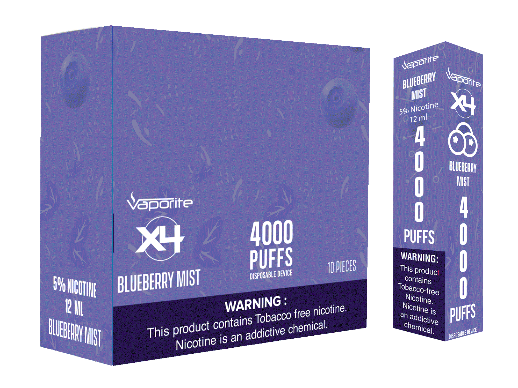X4 Disposables-Blueberry Mist-4000
