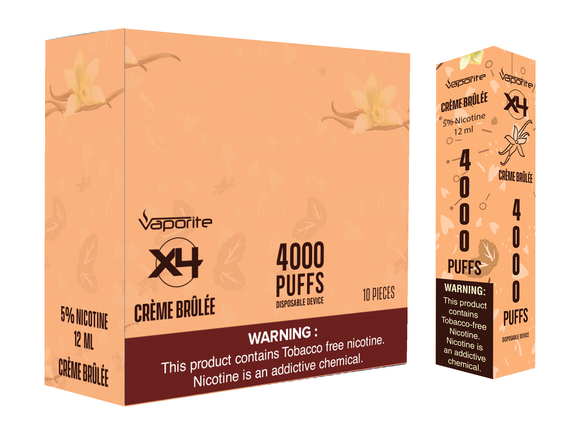 X4 Disposables-Creme Brûlée-4000