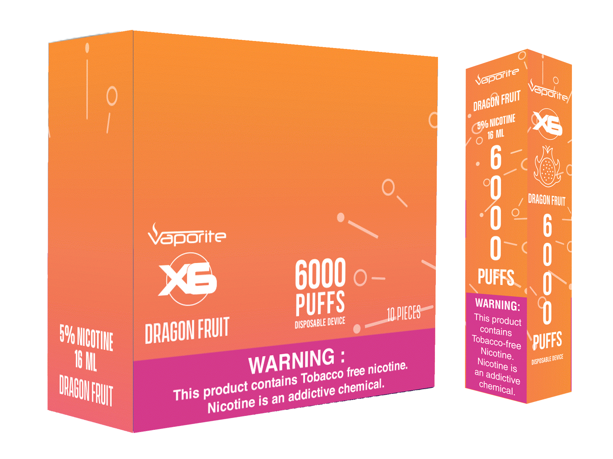 X6 Disposables-Dragon Fruit-6000