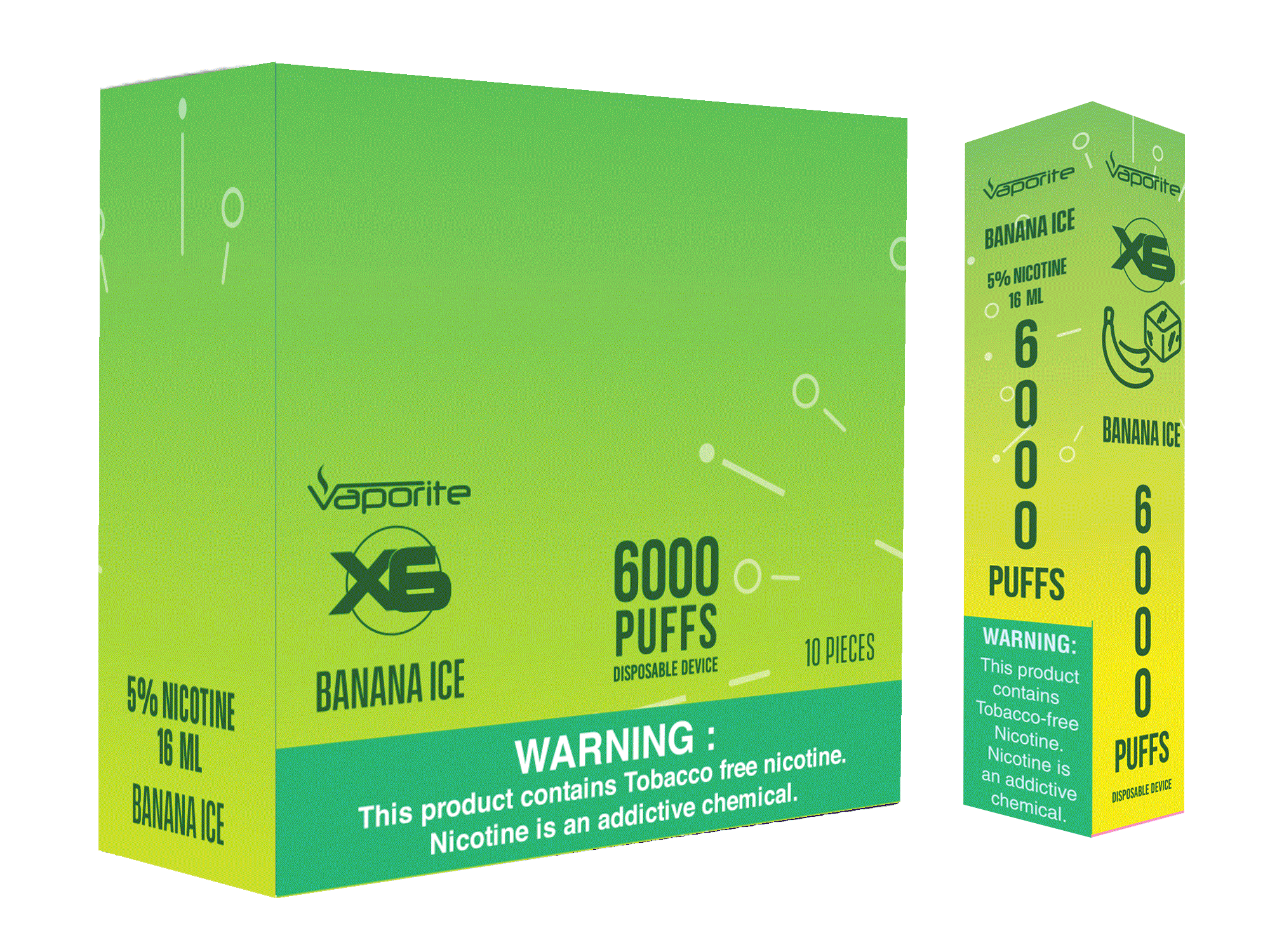 X6 Disposables-Banana Ice-6000