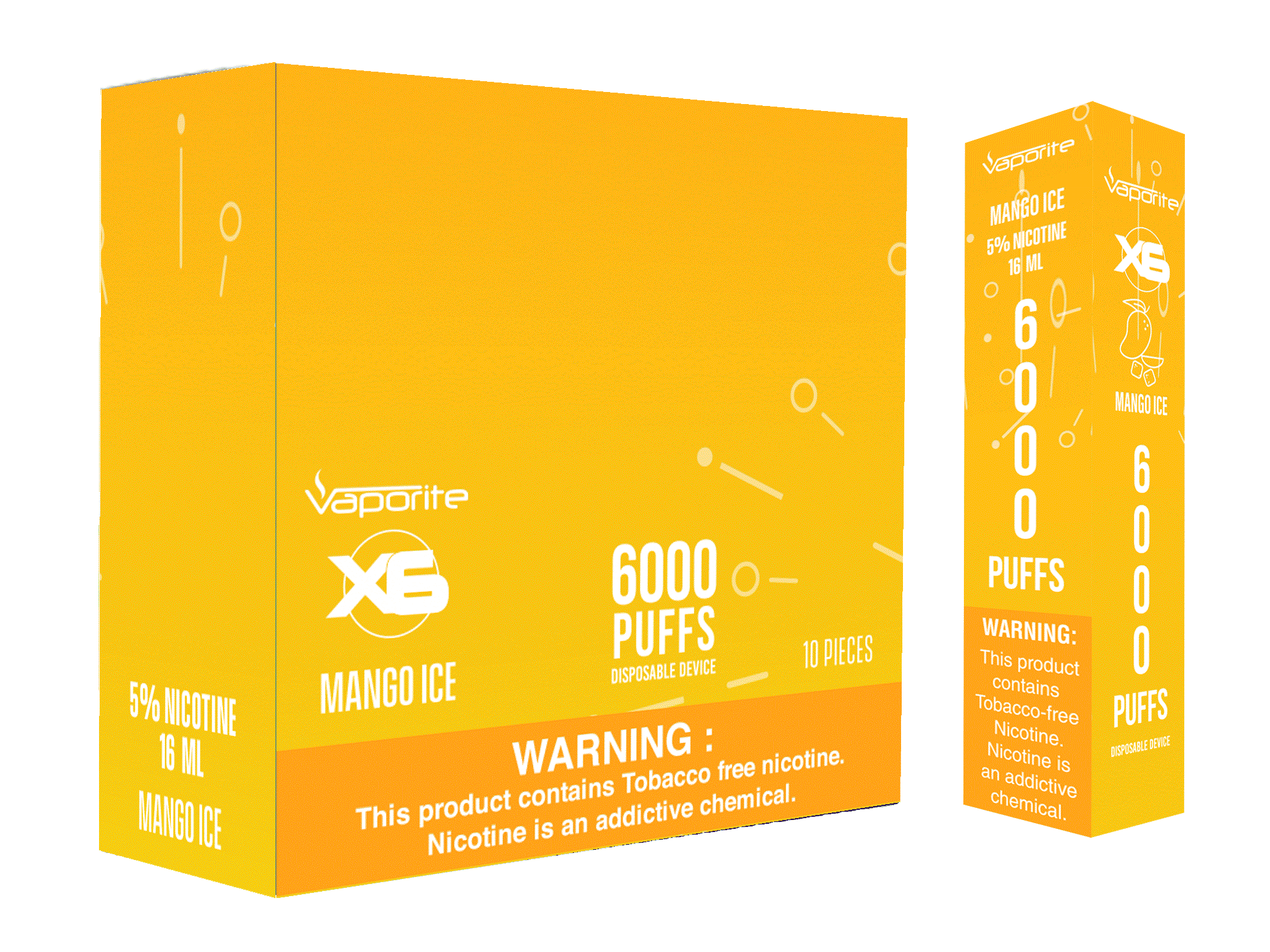 X6 Disposables-Mango Ice-6000